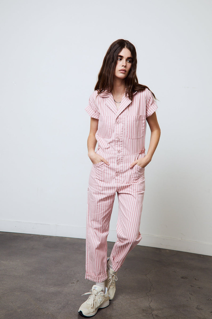 Pistola Grover Short Sleeve Field Suit in Peony Stripe