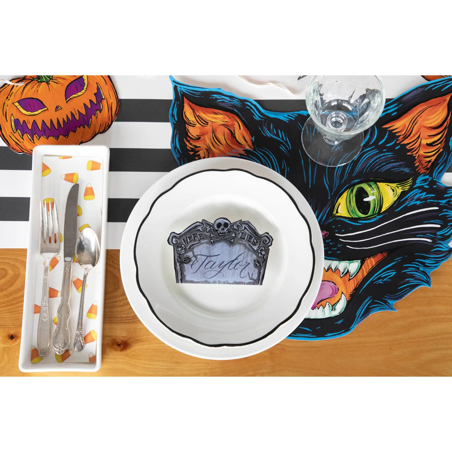 Hester & Cook Die Cut Black Cat Placemat, Set of 12