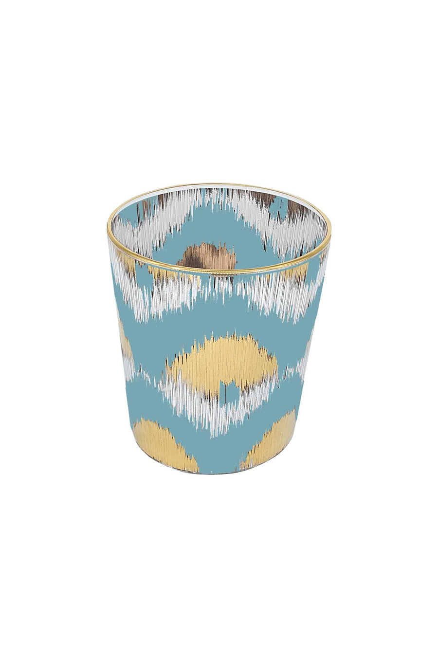 Les Ottomans Ikat Small Water Glass in Blue
