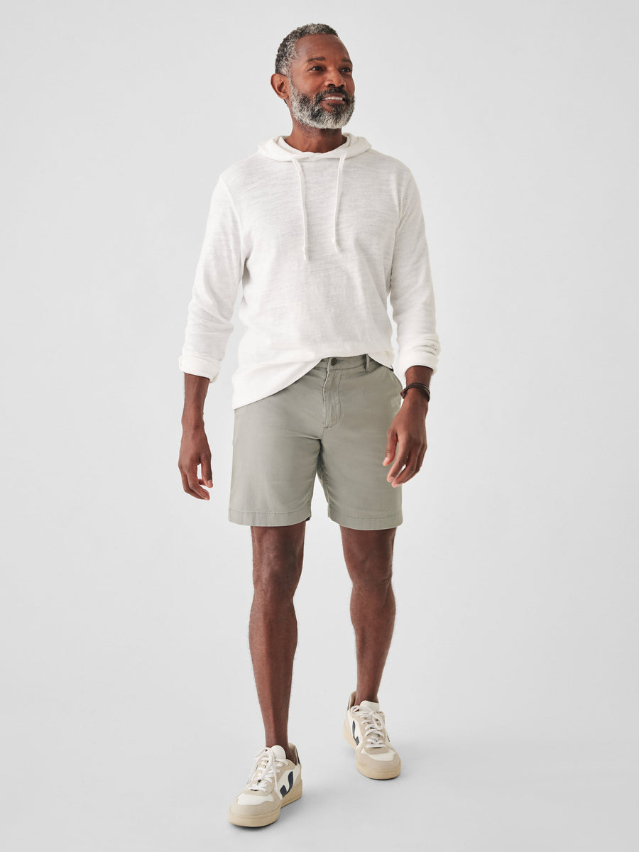Faherty Island Life 8" Shorts in Fog Grey