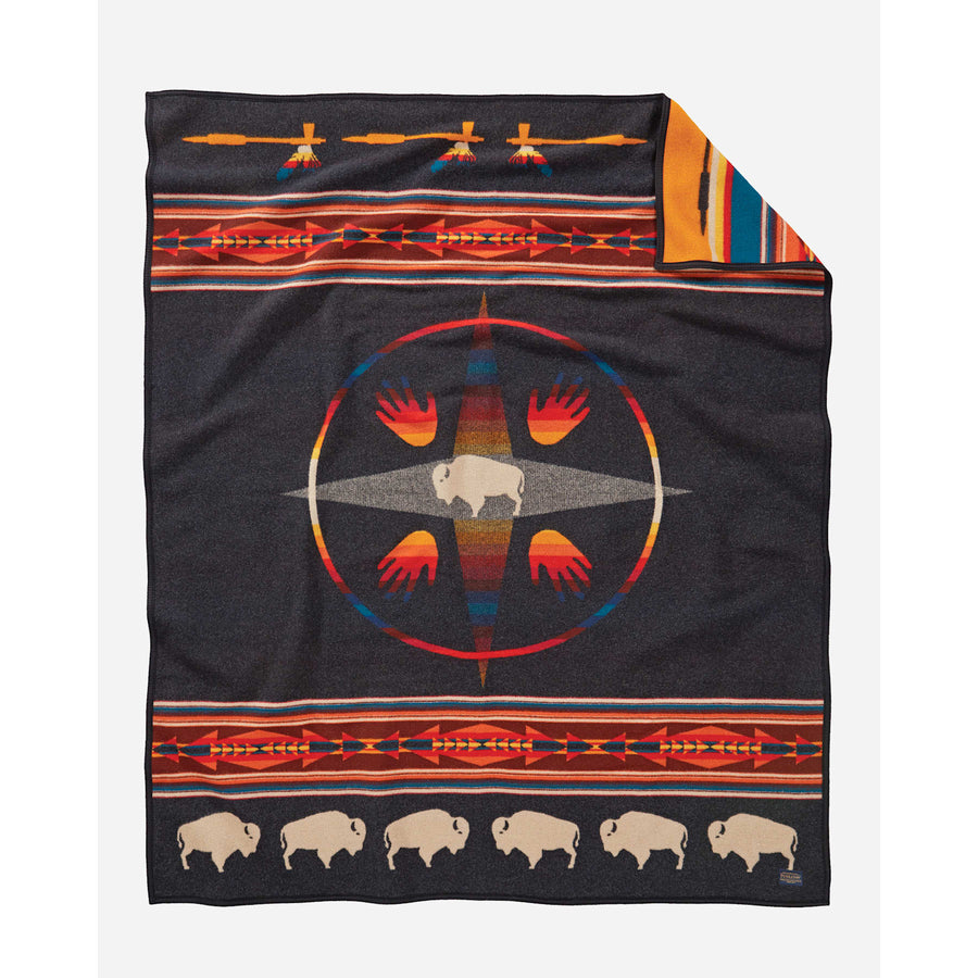 Pendleton Jacquard Napped Robe Blanket in Big Medicine