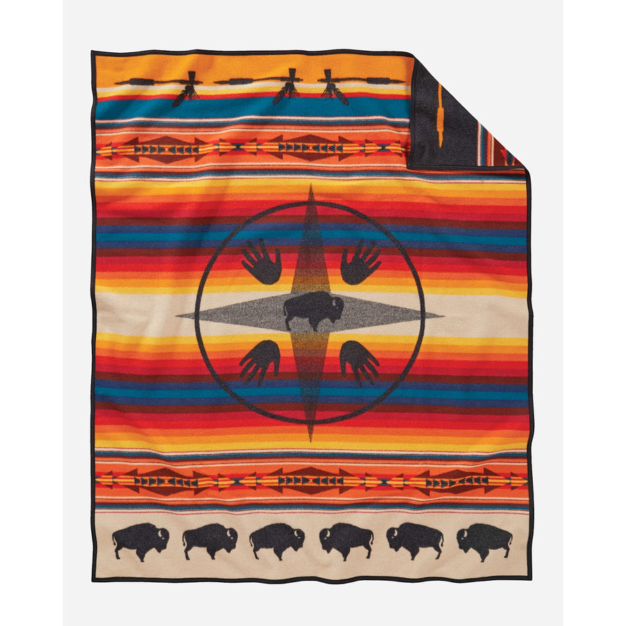 Pendleton Jacquard Napped Robe Blanket in Big Medicine