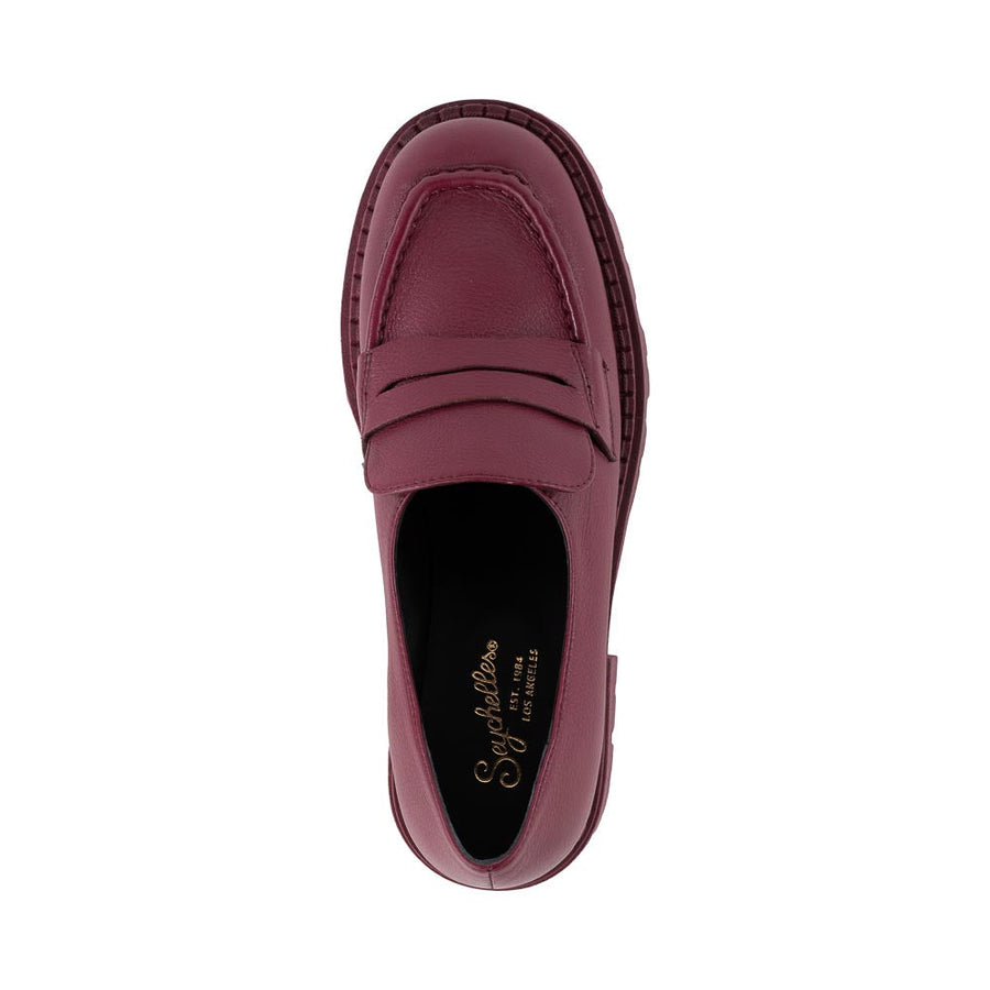 Seychelles Meridian Loafer in Wine Leather