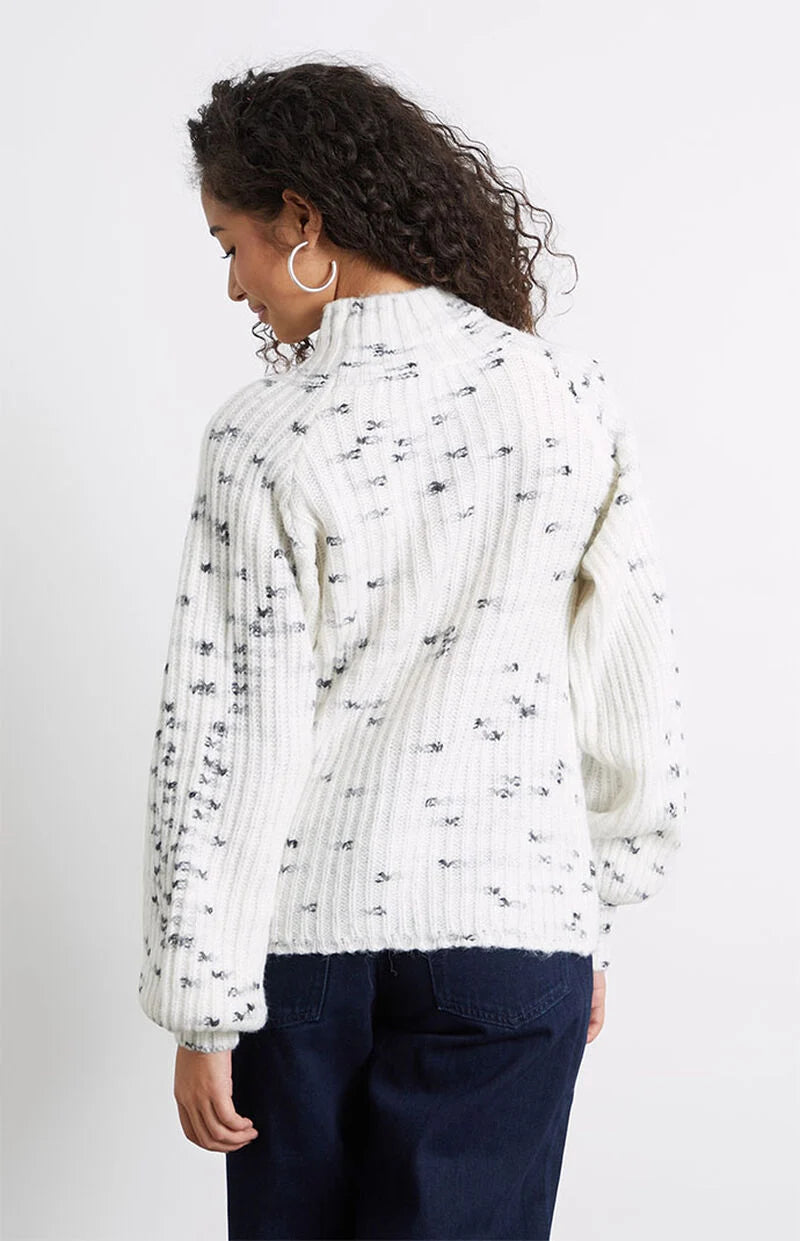 MinkPink Mina Knit Sweater in Black / White