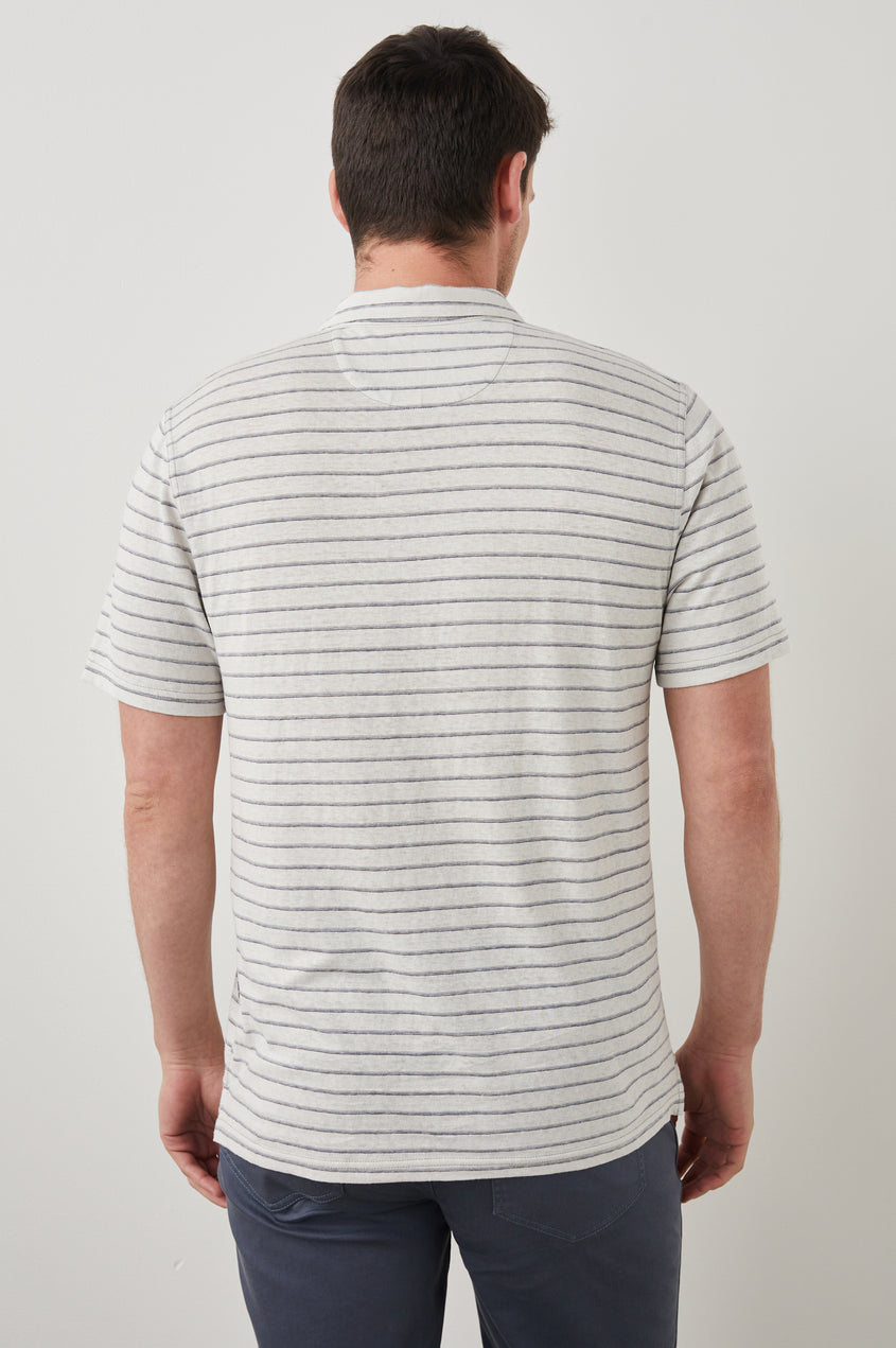 Napoli Short Sleeve Polo Shirt in Rhine Rivers Stripe