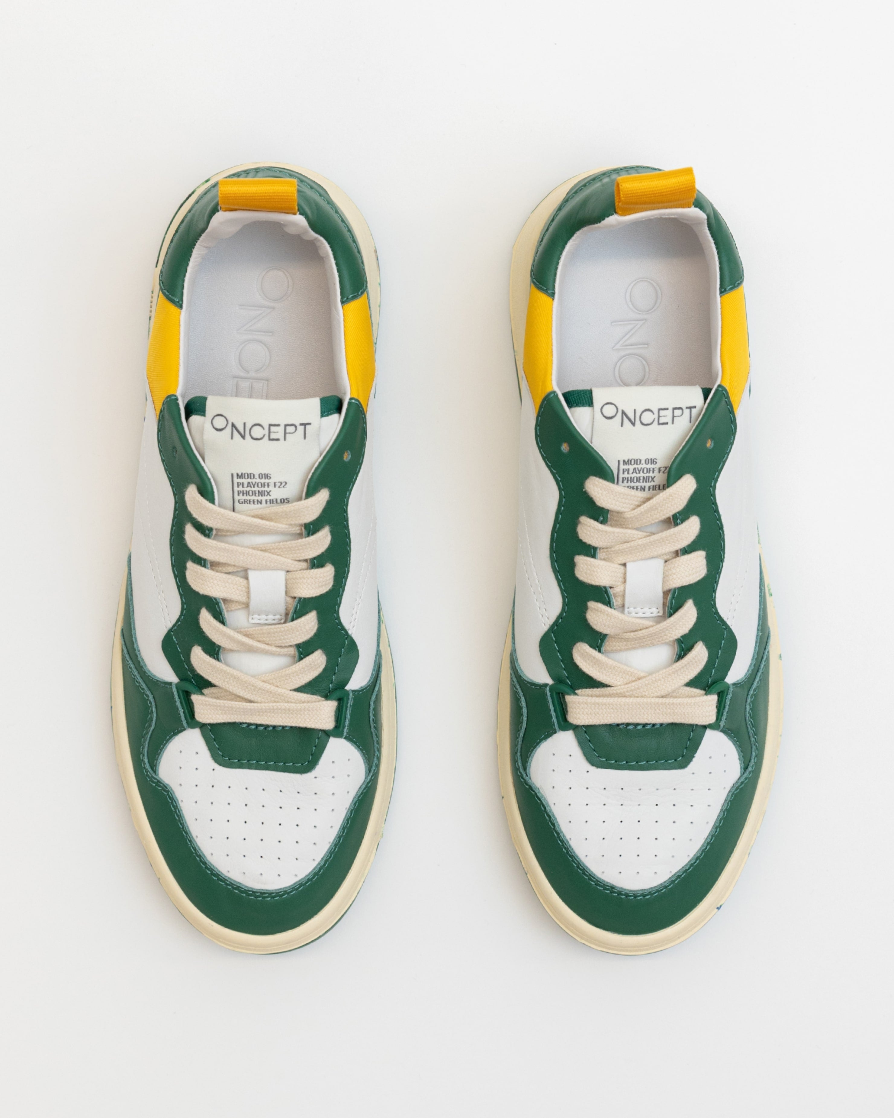 Oncept Phoenix Sneakers in Green Fields – CHROME