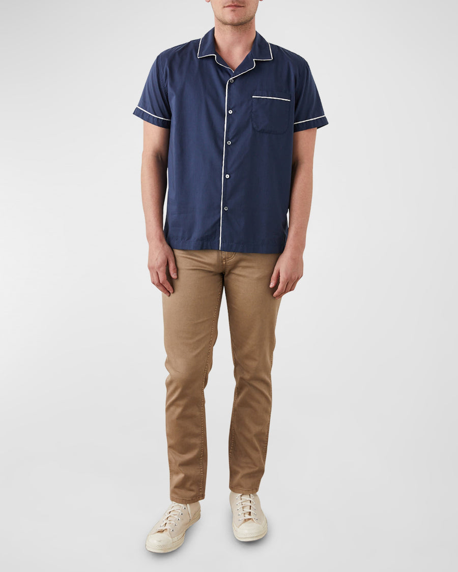 Rails Osbourne Short Sleeve Shirt in Binaural Blue
