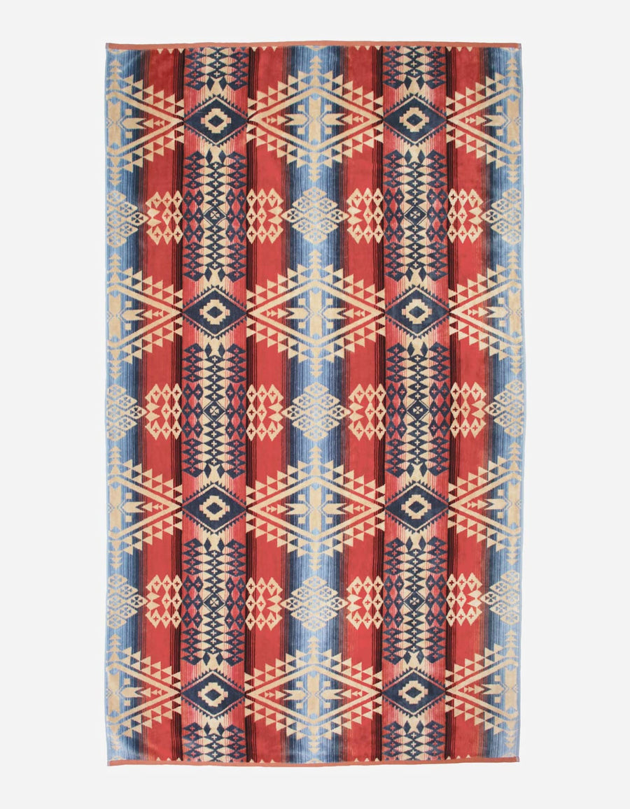 Pendleton Oversized Jacquard Spa Towel in Desert Sky