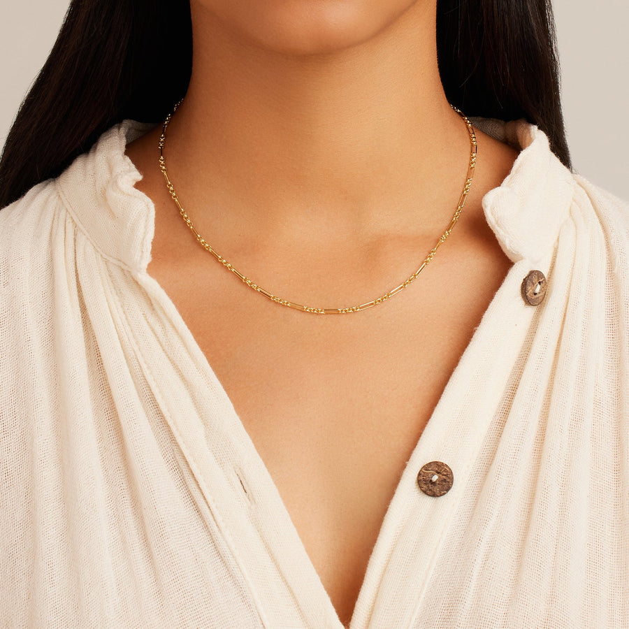 Gorjana Reed Mini Necklace in Gold