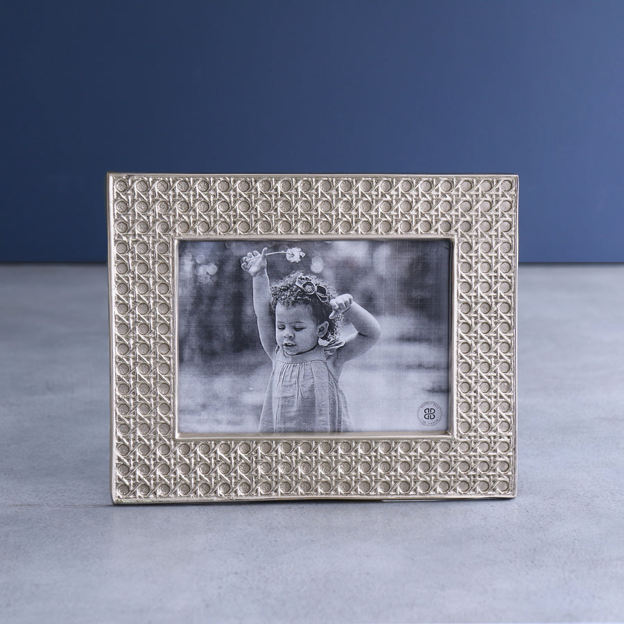 Beatriz Ball Sierra Modern Rattan in Gold - 5 x 7
