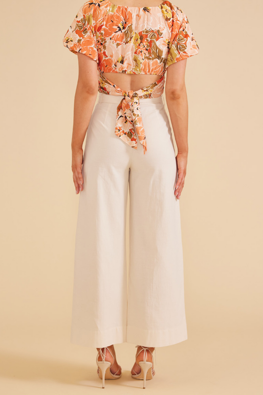 Tahlia Tie Back Top in Floral