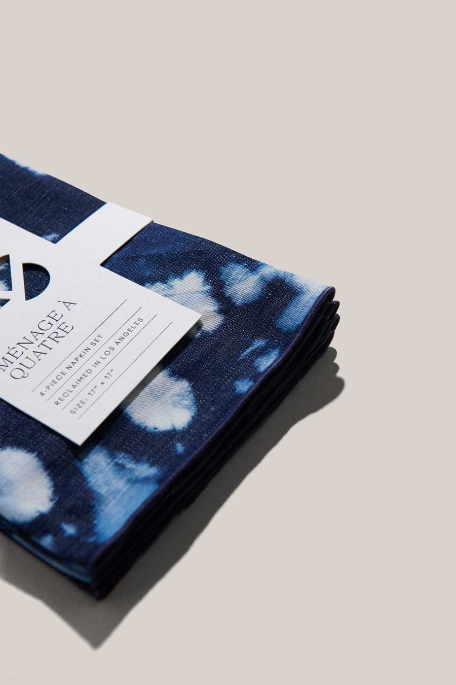 Tie-Dye Denim Linen Napkin, Set of 4