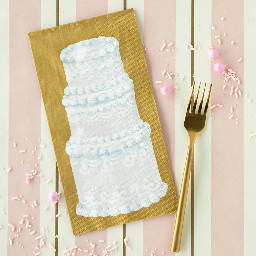Tiered Cake Guest Napkins - Set of 16
