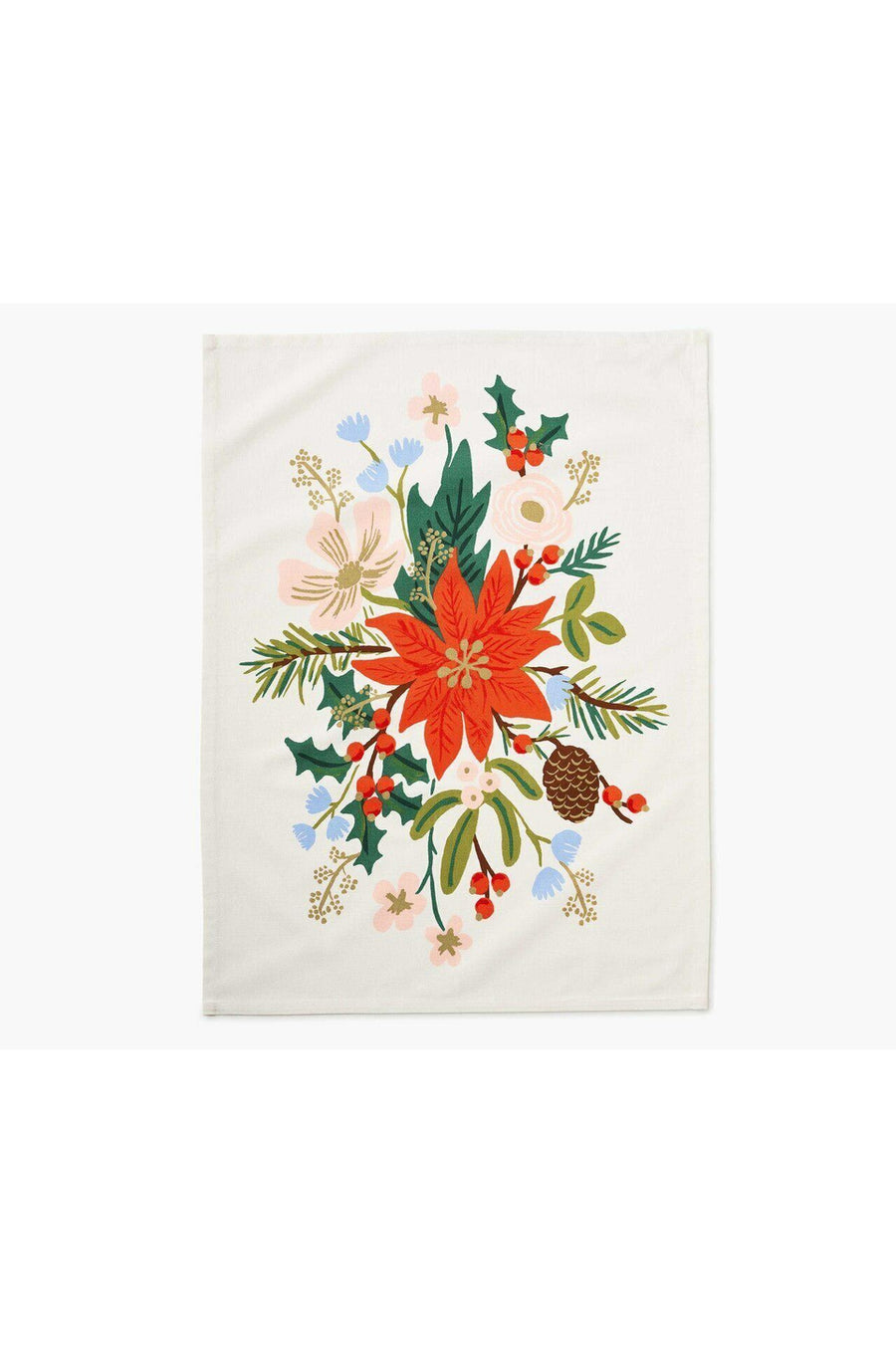 Rifle Paper Co. Holiday Bouquet Tea Towel