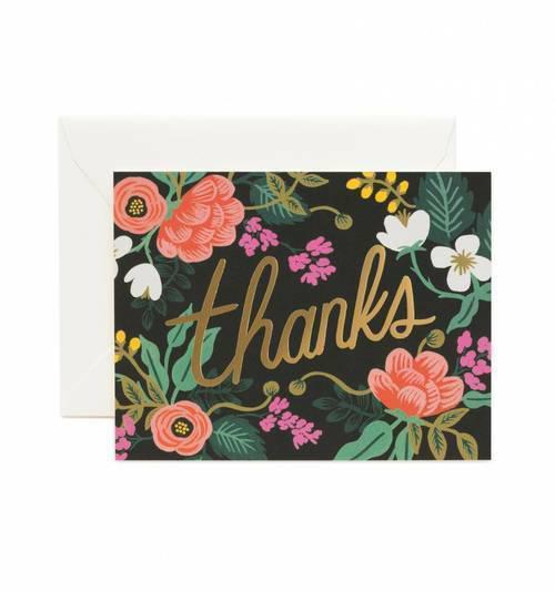 Rifle Paper Co. Birch Floral Thank You Card | shopchrome.com – CHROME