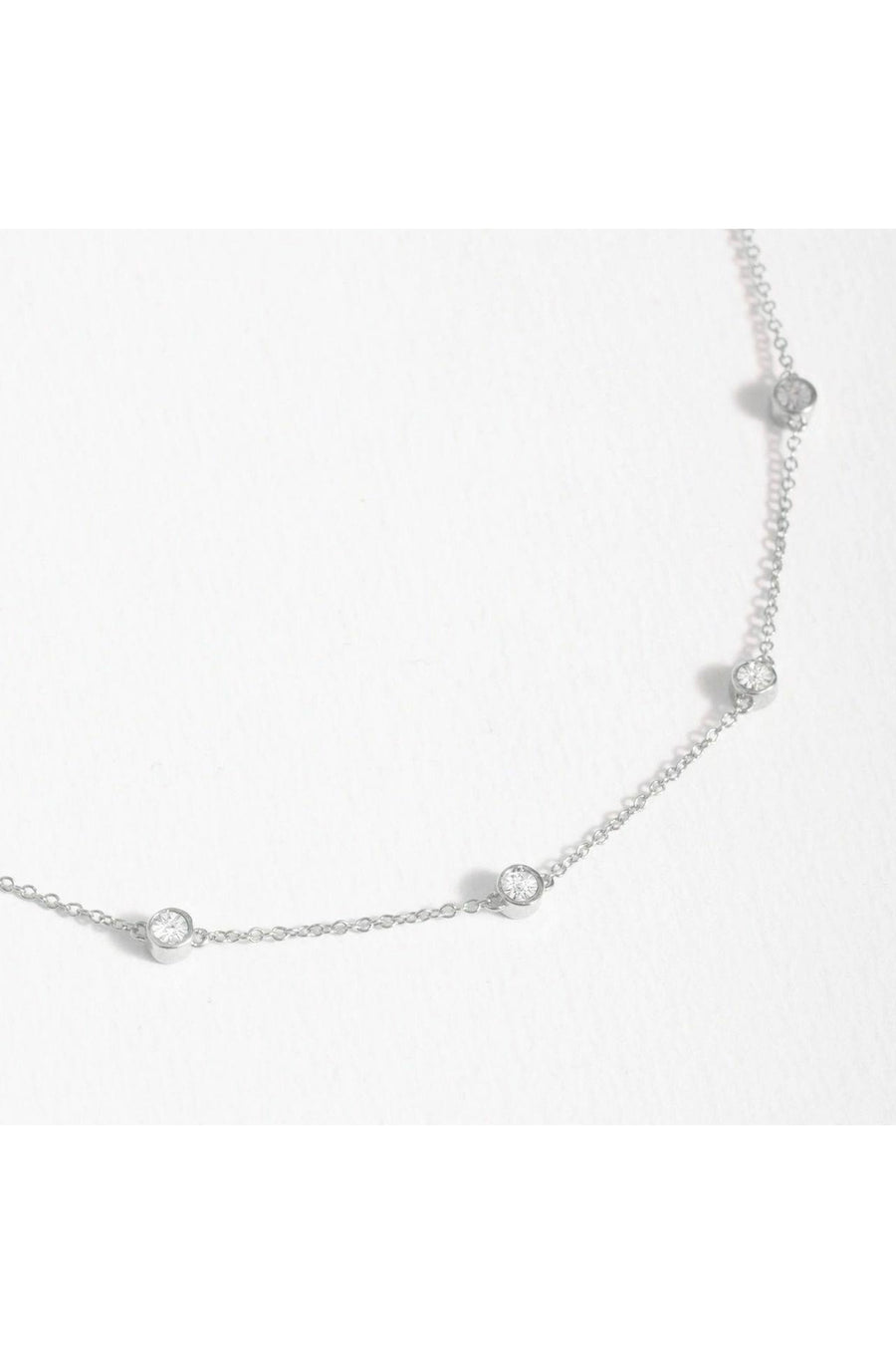 Ella Stein In The Loop Necklace In Silver