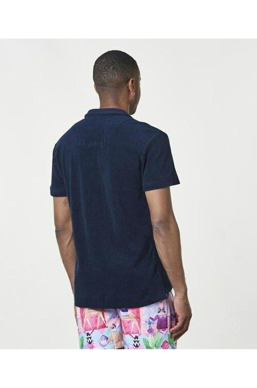 OAS Solid Navy Terry Towel Shirt