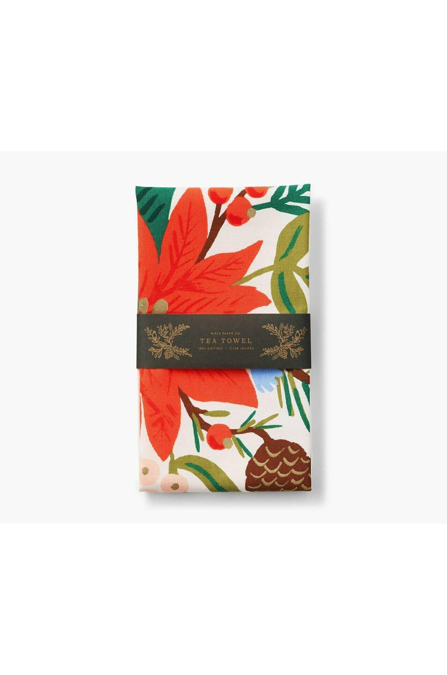 Rifle Paper Co. Holiday Bouquet Tea Towel