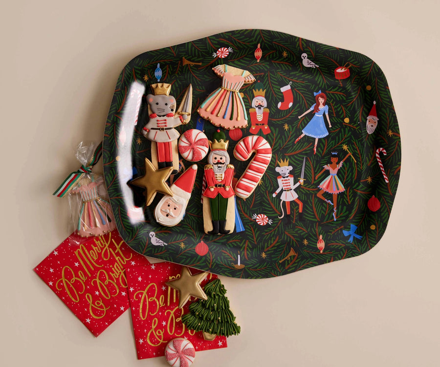 Rifle Paper Co. Evergreen Nutcracker Tray