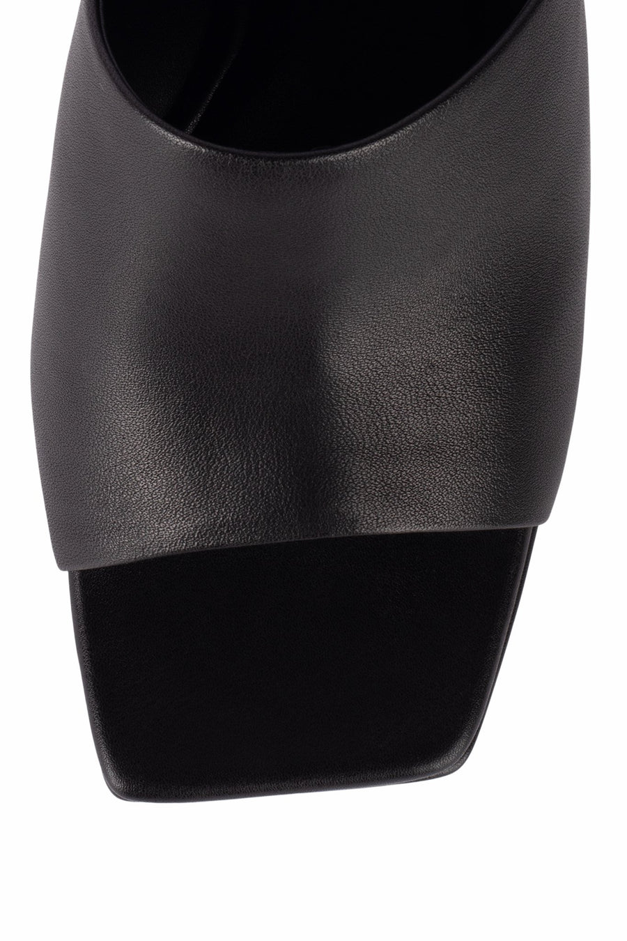 Jeffrey Campbell Caviar Mule in Black Leather