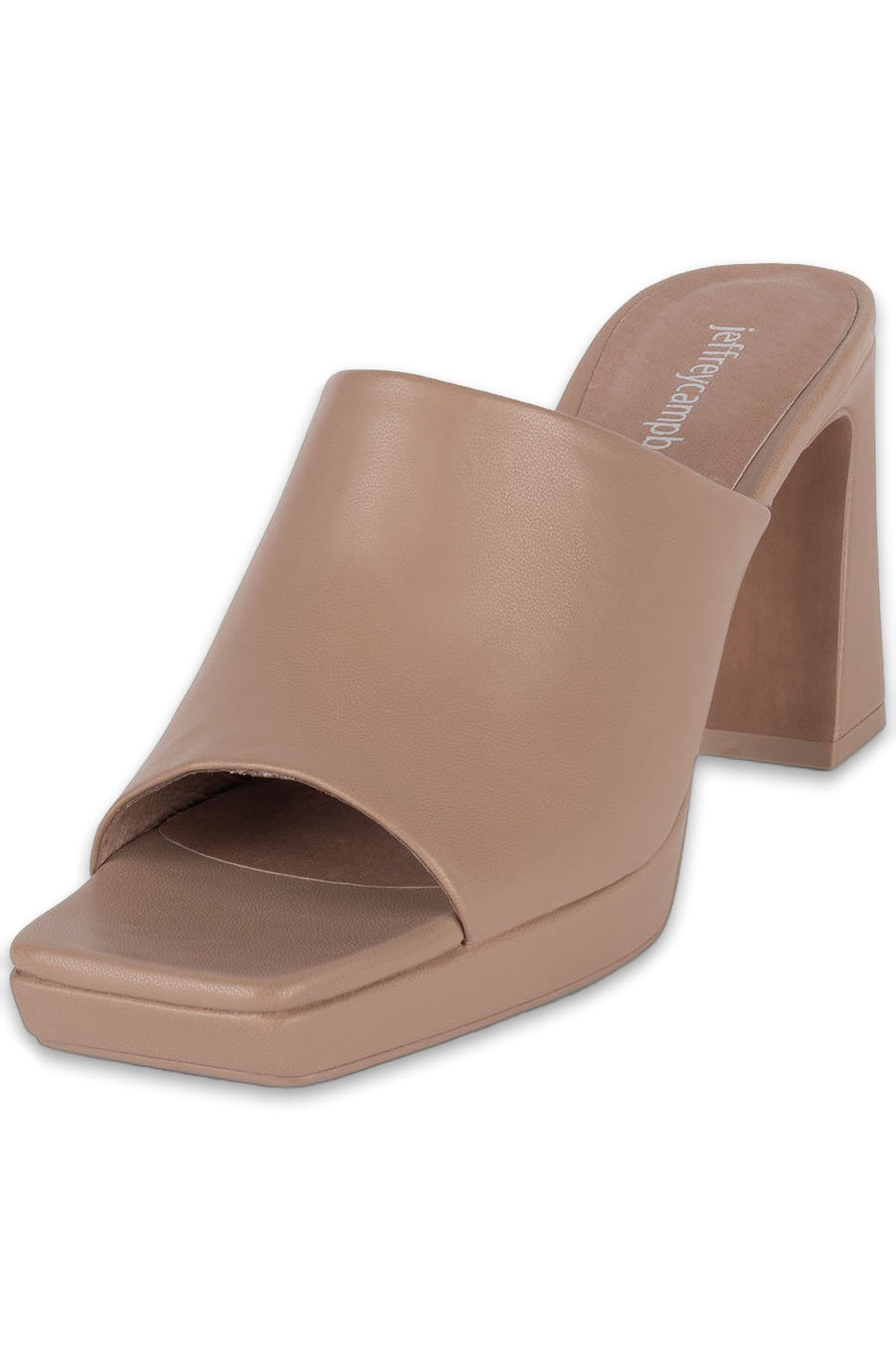 Jeffrey Campbell Caviar Mule In Dark Nude