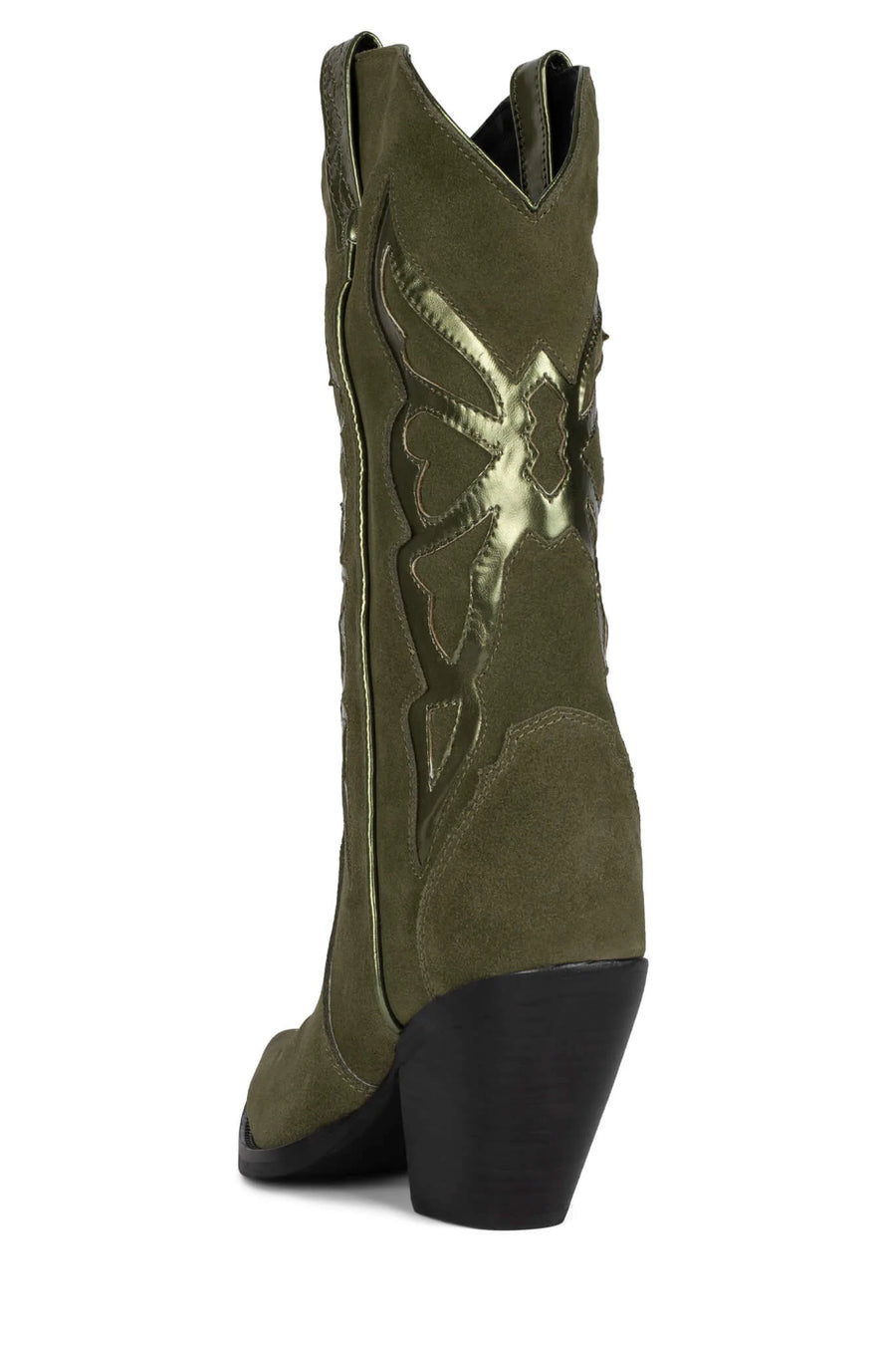 Jeffrey Campbell Fluttering Boot in Suede Olive
