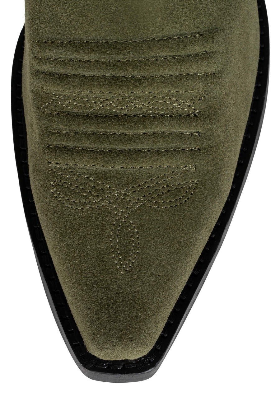 Jeffrey Campbell Fluttering Boot in Suede Olive