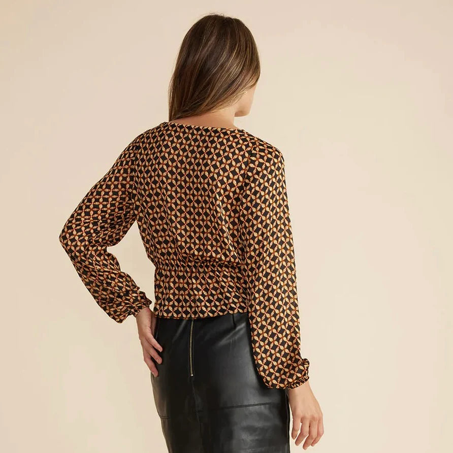 Minkpink Valentina Twist Blouse in Multi