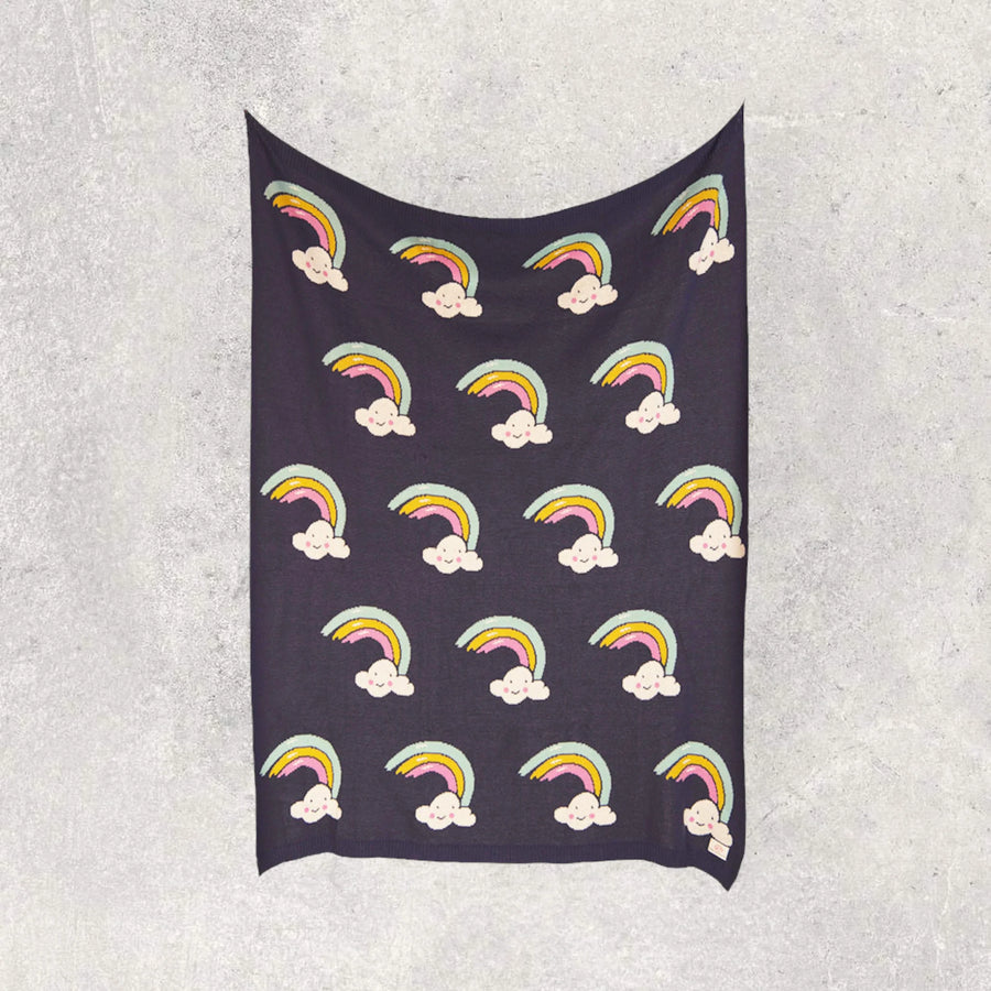 Pink Lemonade Rainbow Smiles Blanket