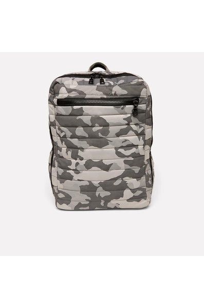 Think Royln Unisex Adjustable Strap Camouflage Nylon Puffer Backpack Gray