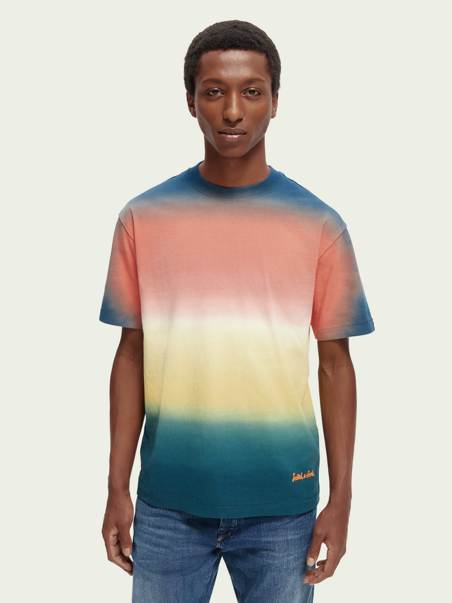 Scotch & Soda Dip-Dye Jersey Tee, Multi
